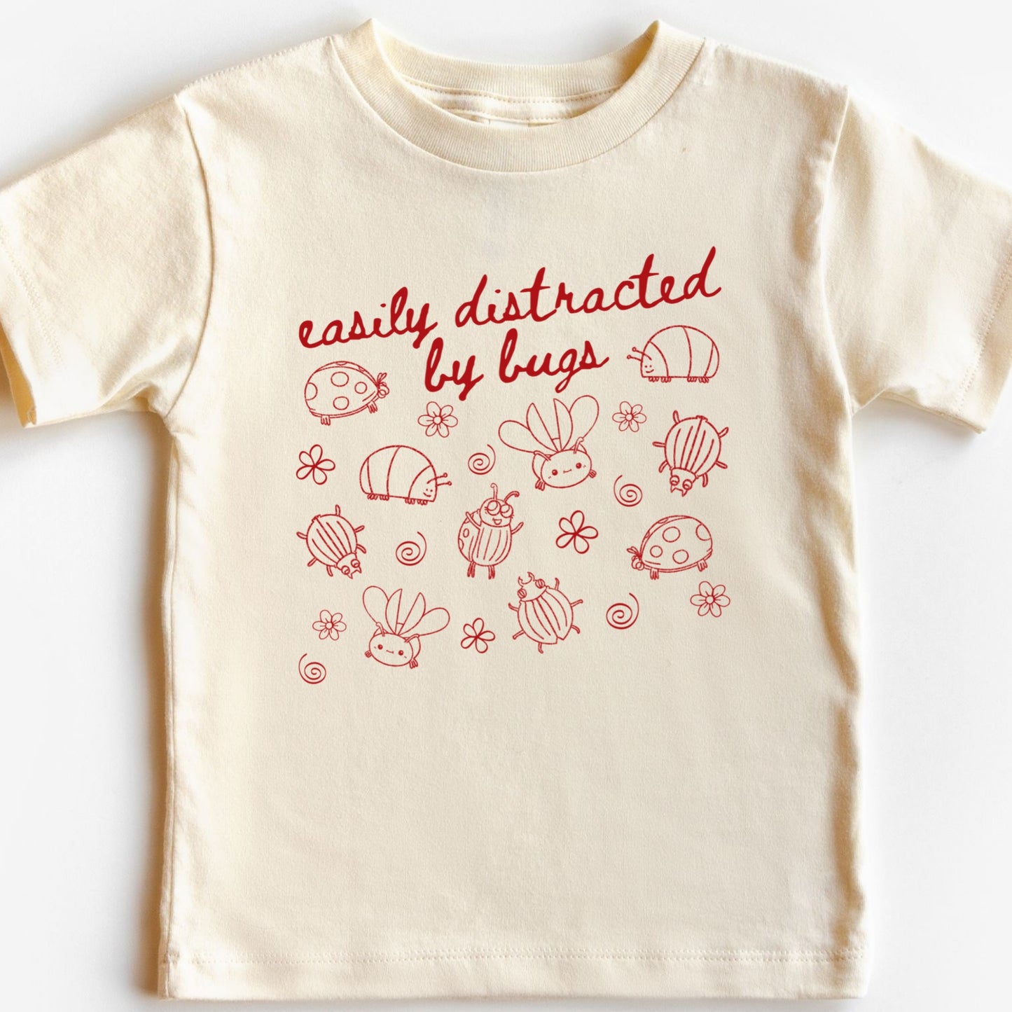 STEM Toddler Bug Shirt Easily Distracted by Bugs Tee