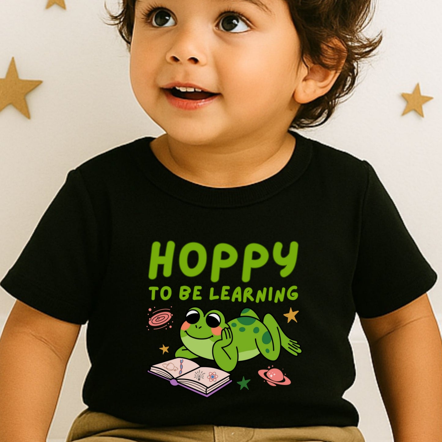 STEM Toddler Frog Science Shirt Hoppy Learning Tee