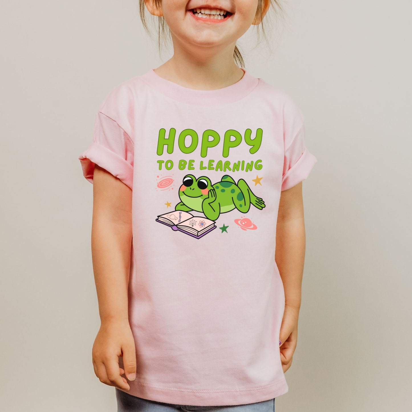 STEM Toddler Frog Science Shirt Hoppy Learning Tee