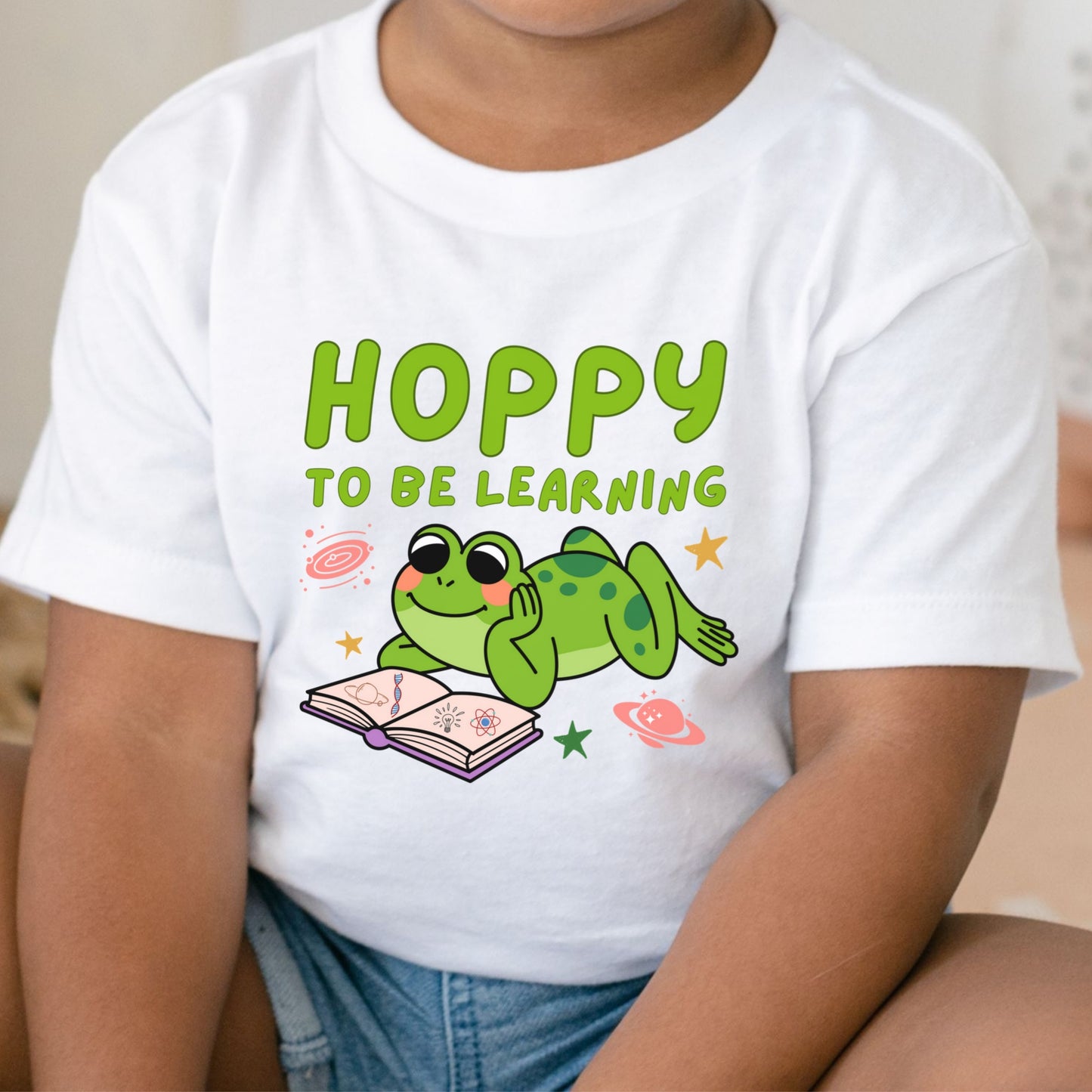 STEM Toddler Frog Science Shirt Hoppy Learning Tee