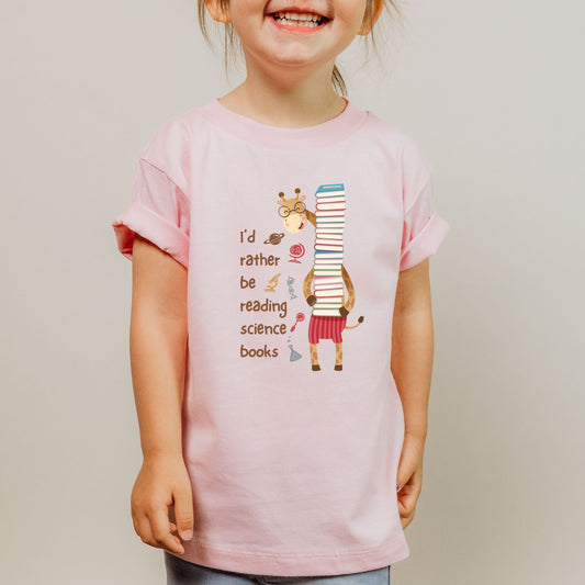 Kids Science Reading T-Shirt | STEM Book Lover Graphic Tee