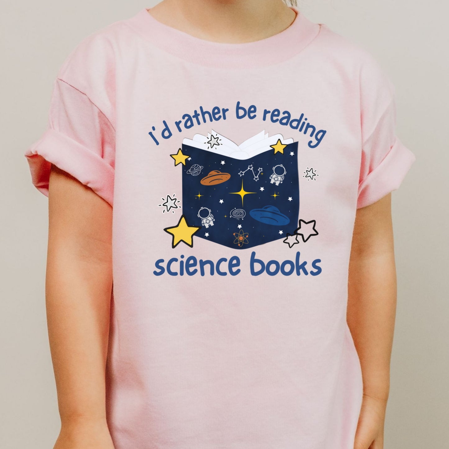 Youth STEM Reading Shirt I’d Rather Be Reading Science Books