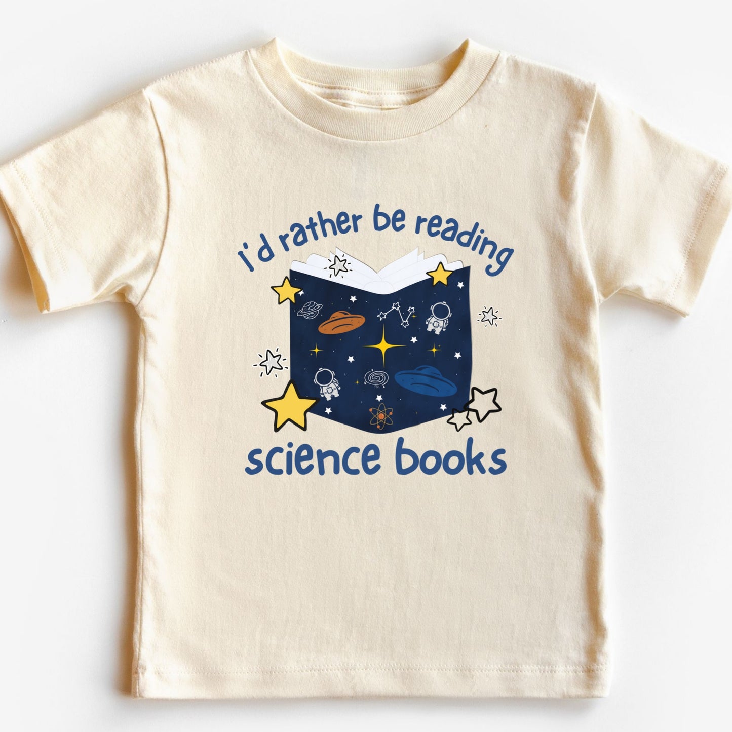 Youth STEM Reading Shirt I’d Rather Be Reading Science Books