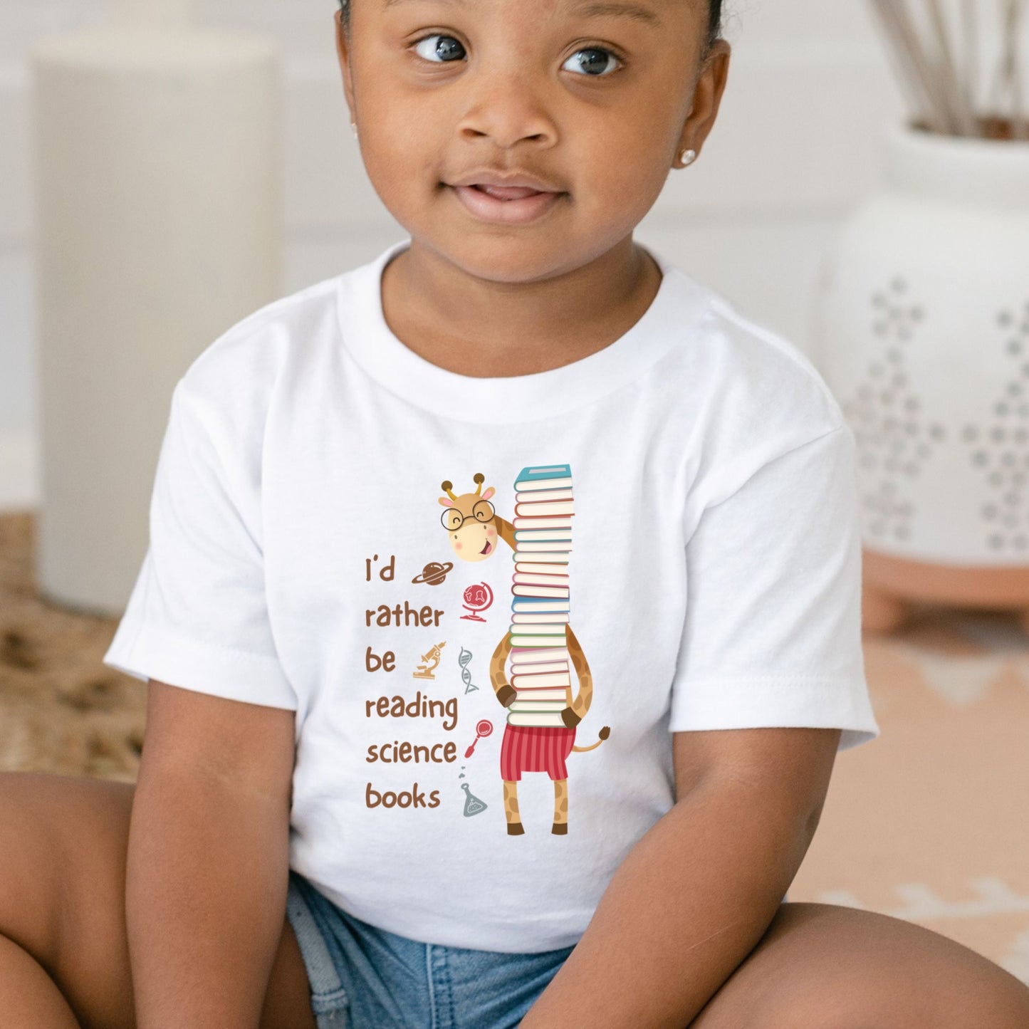Kids Science Reading T-Shirt | STEM Book Lover Graphic Tee