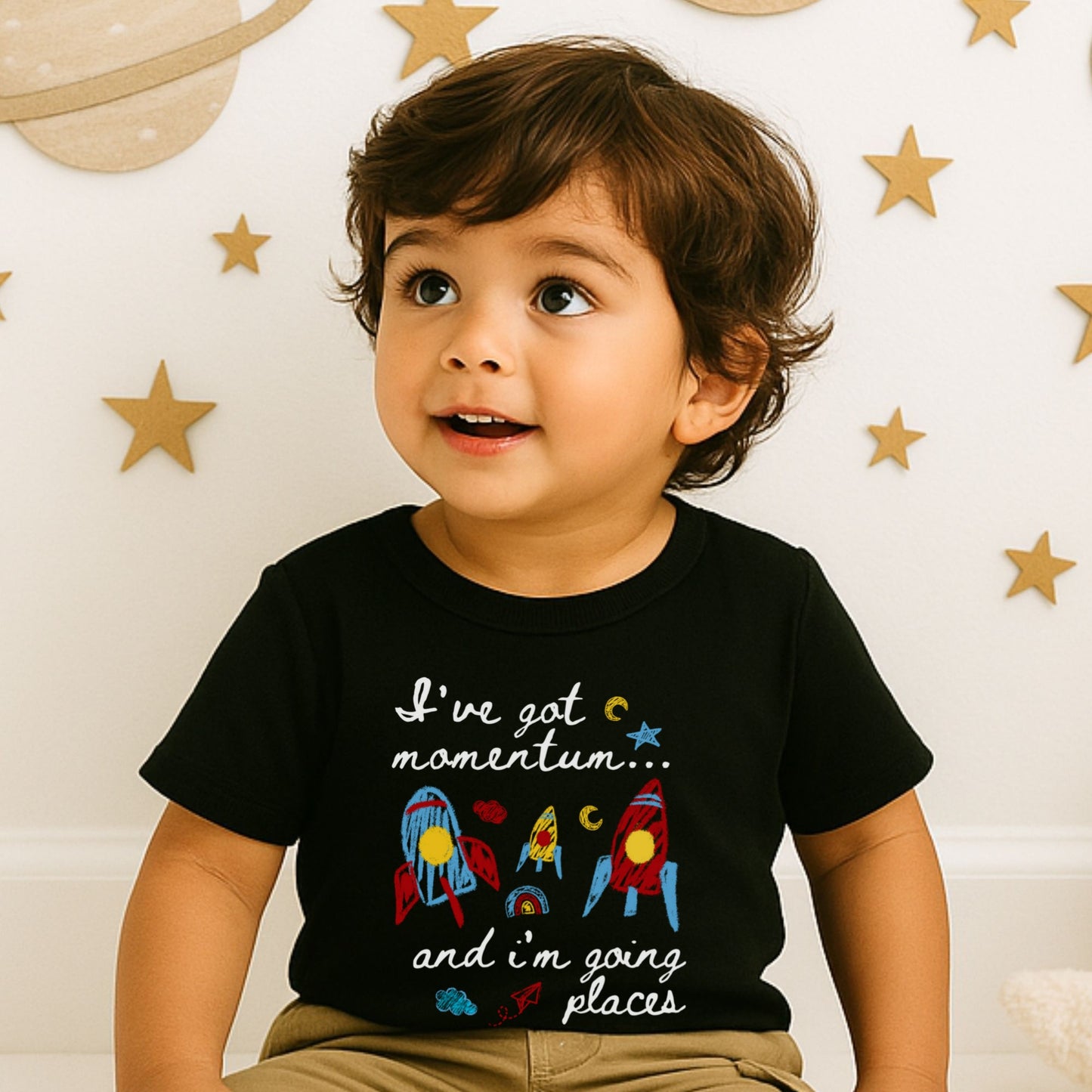 Toddler STEM Science Rocket T-Shirt for Curious Preschool Kids