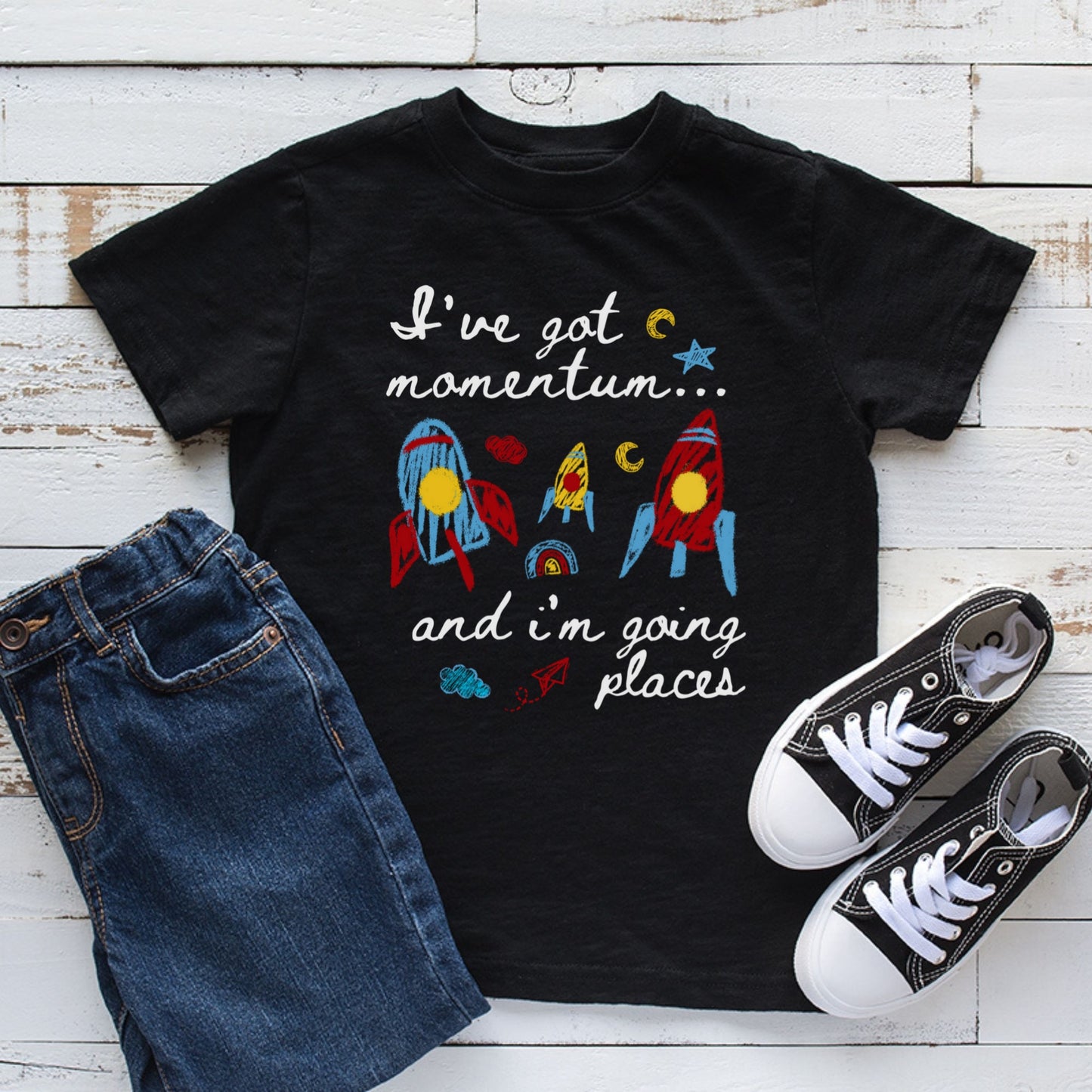 Toddler STEM Science Rocket T-Shirt for Curious Preschool Kids