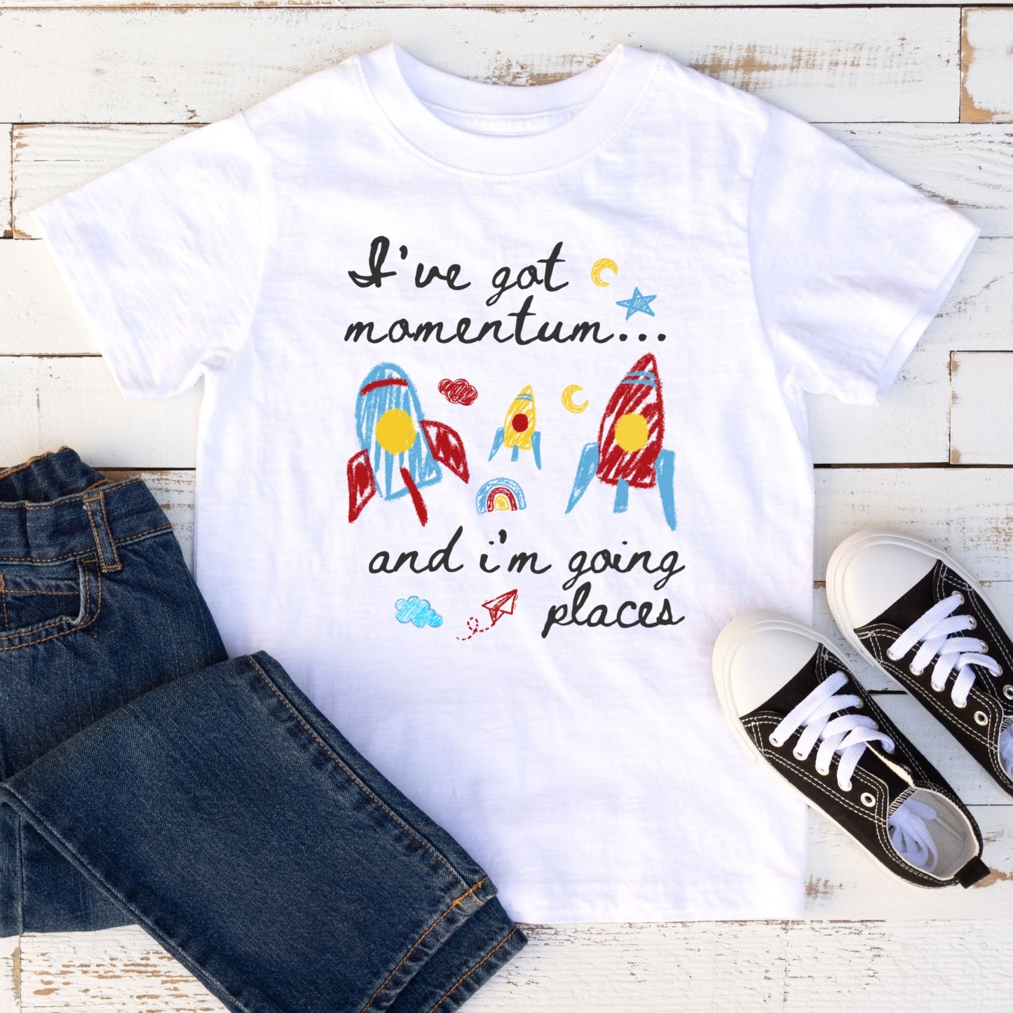 Toddler STEM Science Rocket T-Shirt for Curious Preschool Kids