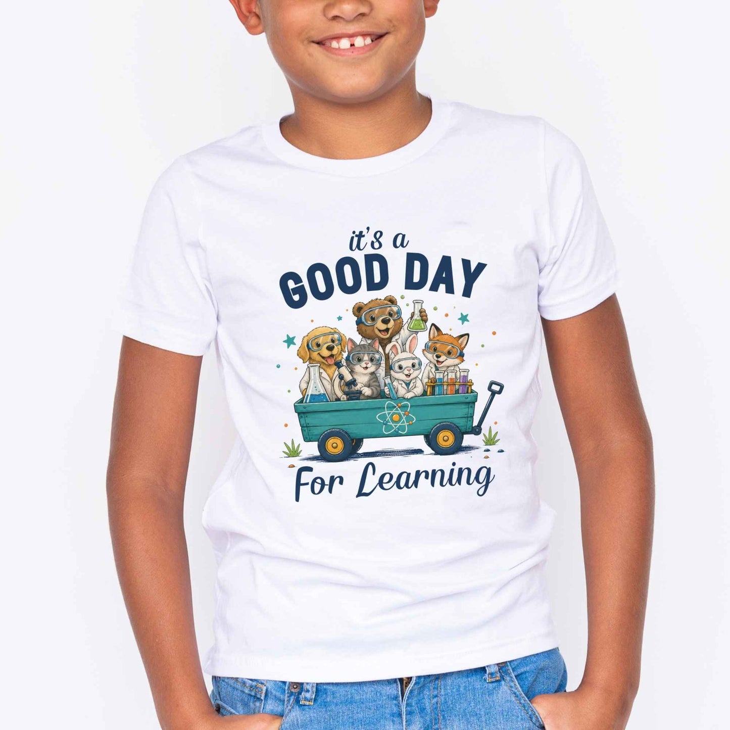 Kids Science Learning Shirt Animal Lab Tee