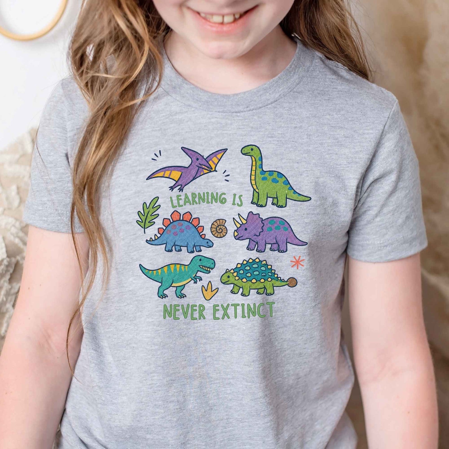 Dinosaur Learning Shirt Prehistoric Kids Tee