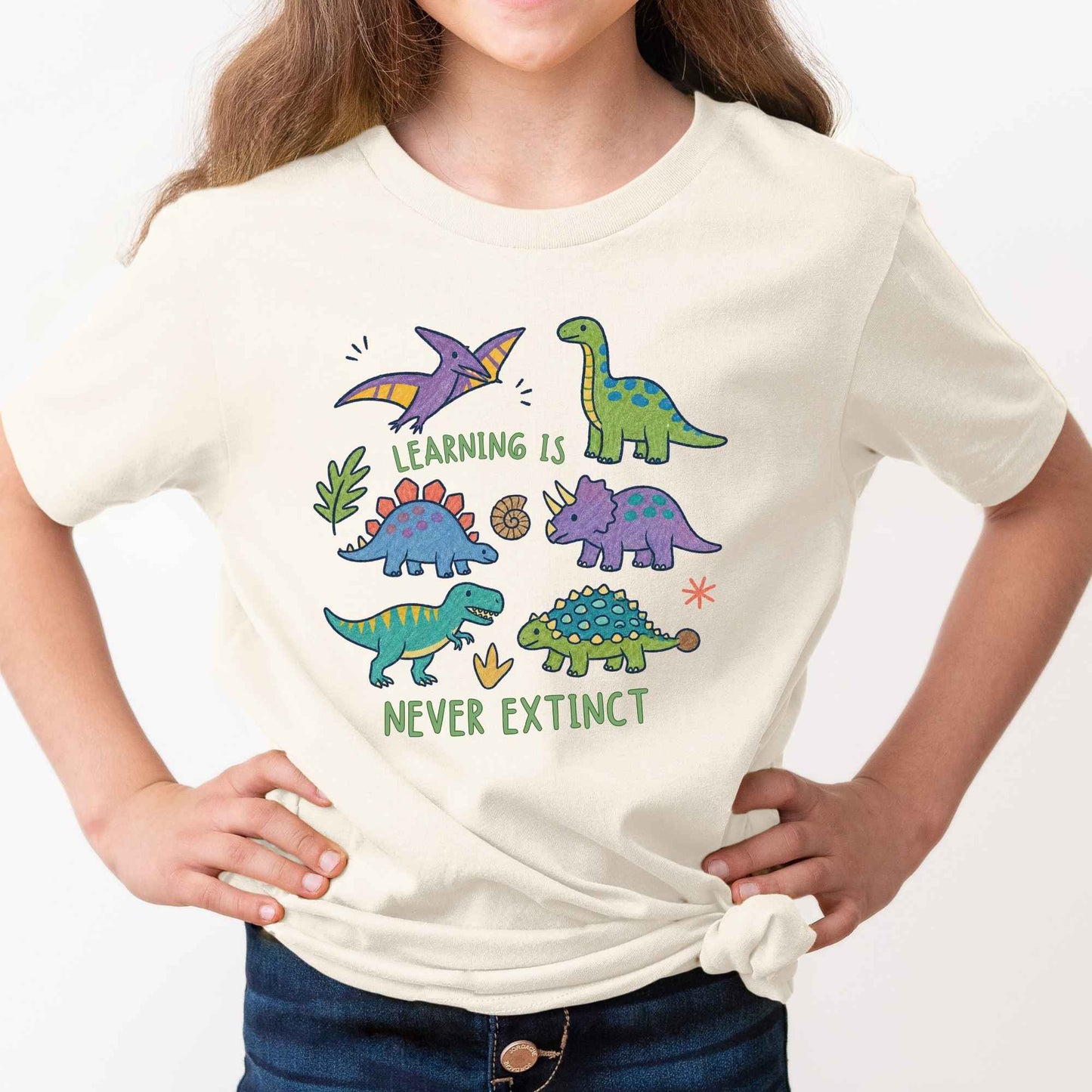 Dinosaur Learning Shirt Prehistoric Kids Tee