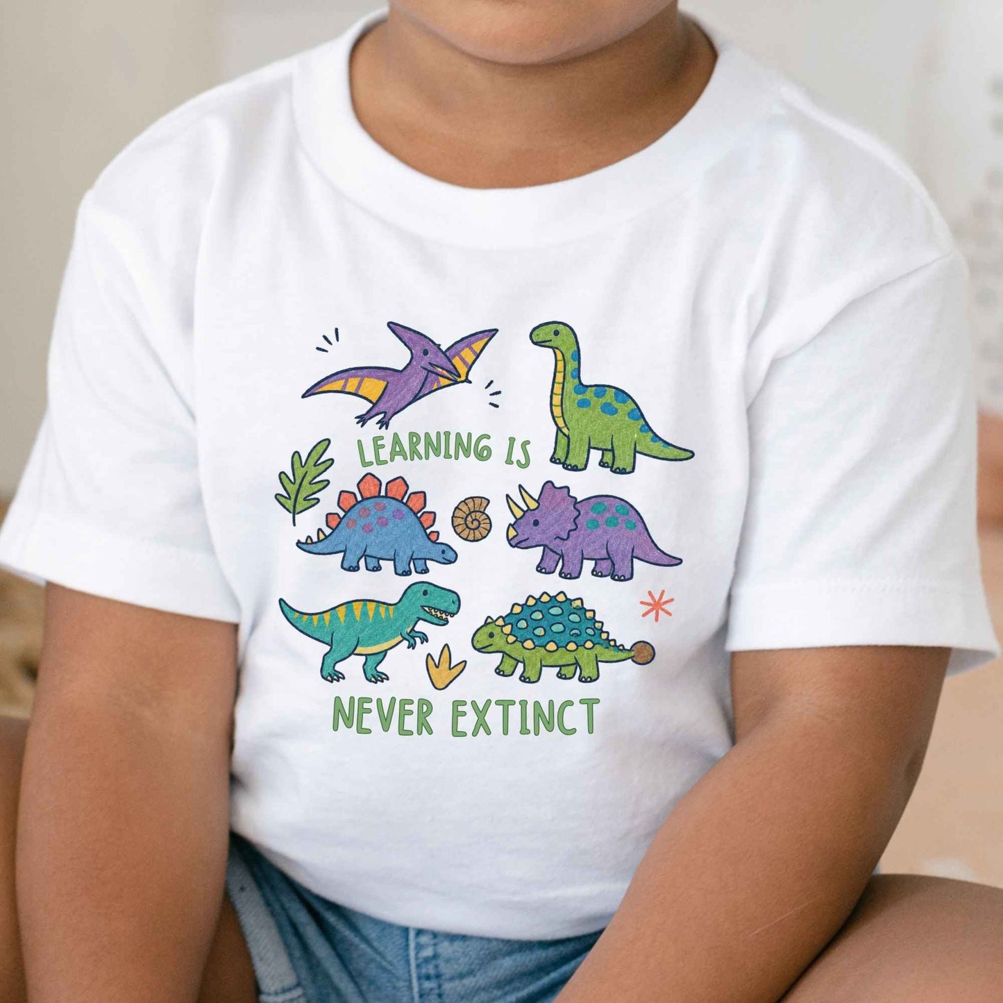 Dinosaur Learning Shirt Prehistoric Kids Tee