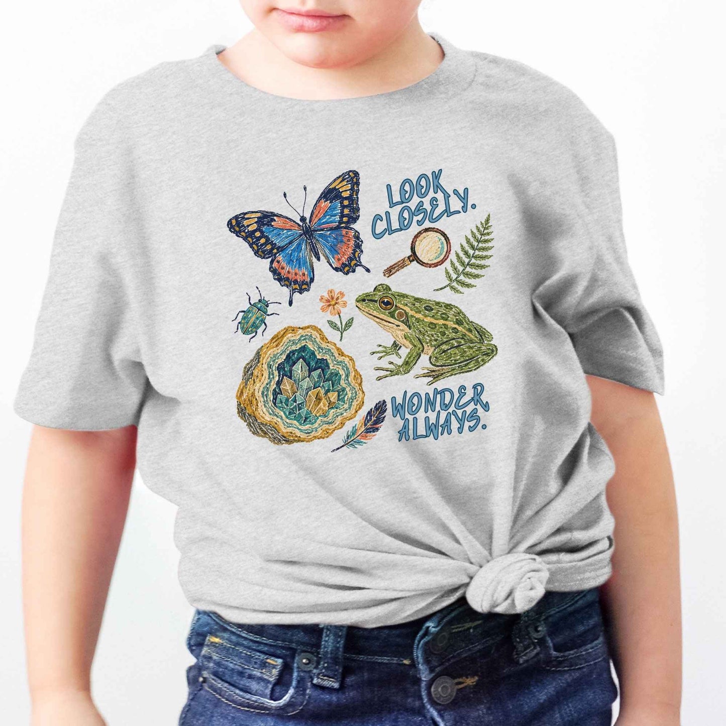 Frog Butterfly Science Shirt for Kids