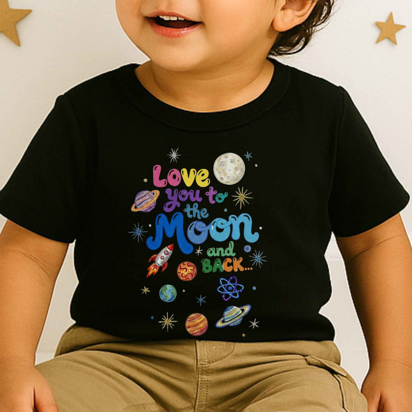 Love You to the Moon Kids Space Shirt