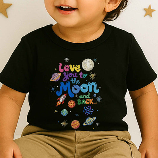 Love You to the Moon Kids Space Shirt