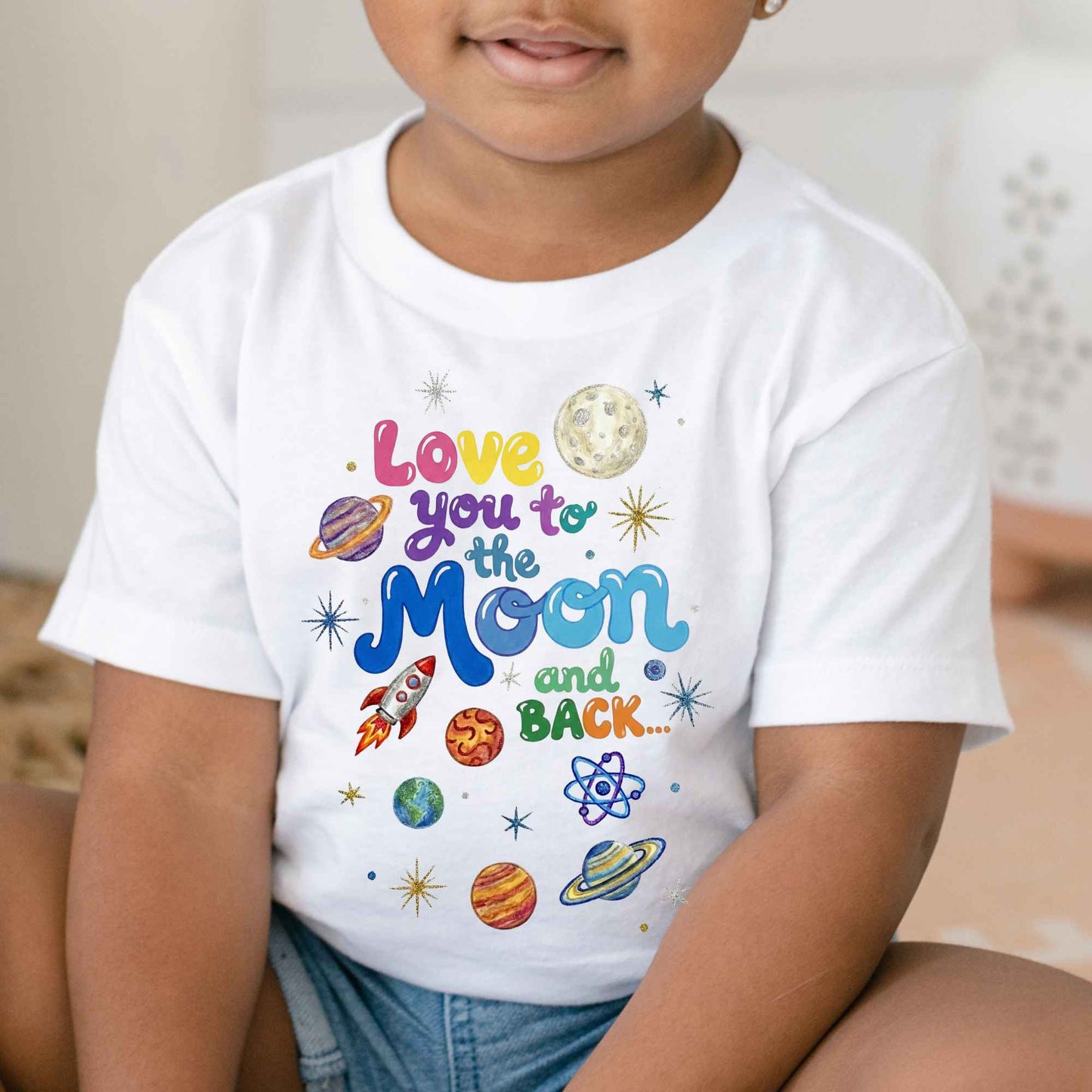 Love You to the Moon Kids Space Shirt