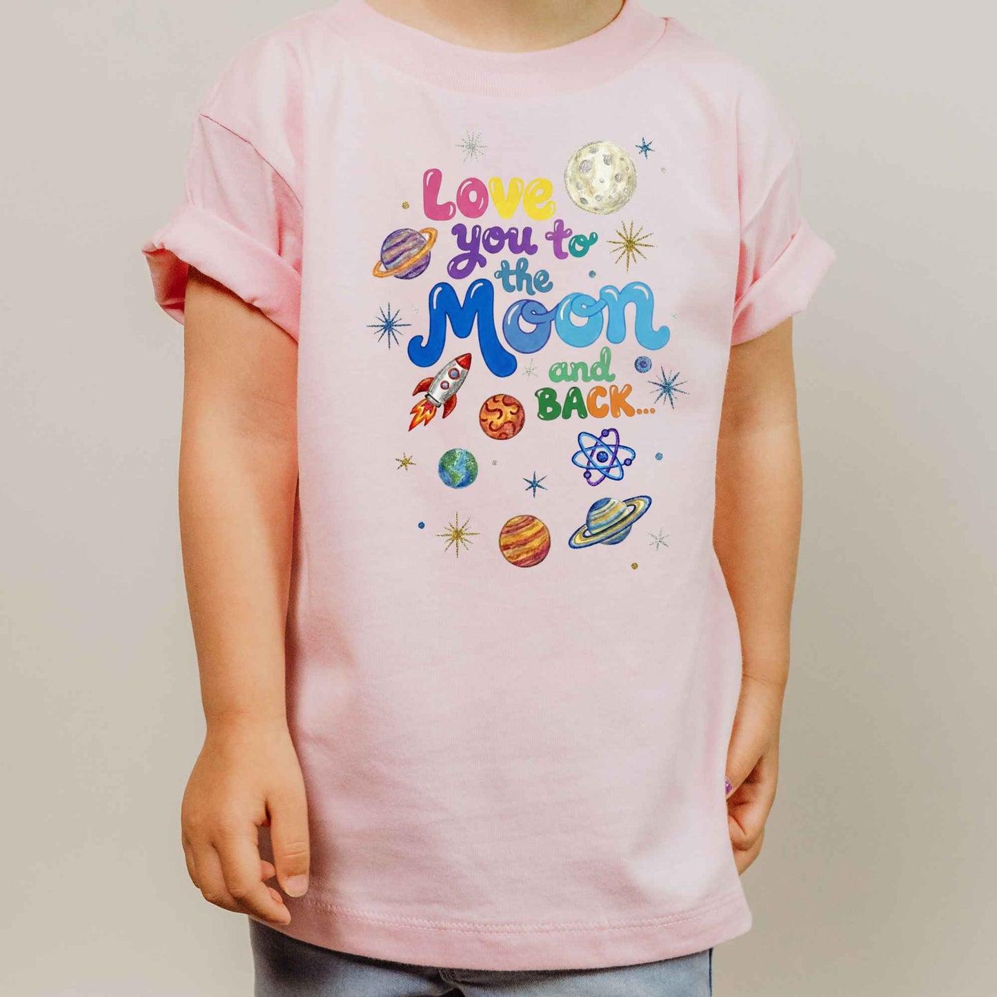 Love You to the Moon Kids Space Shirt
