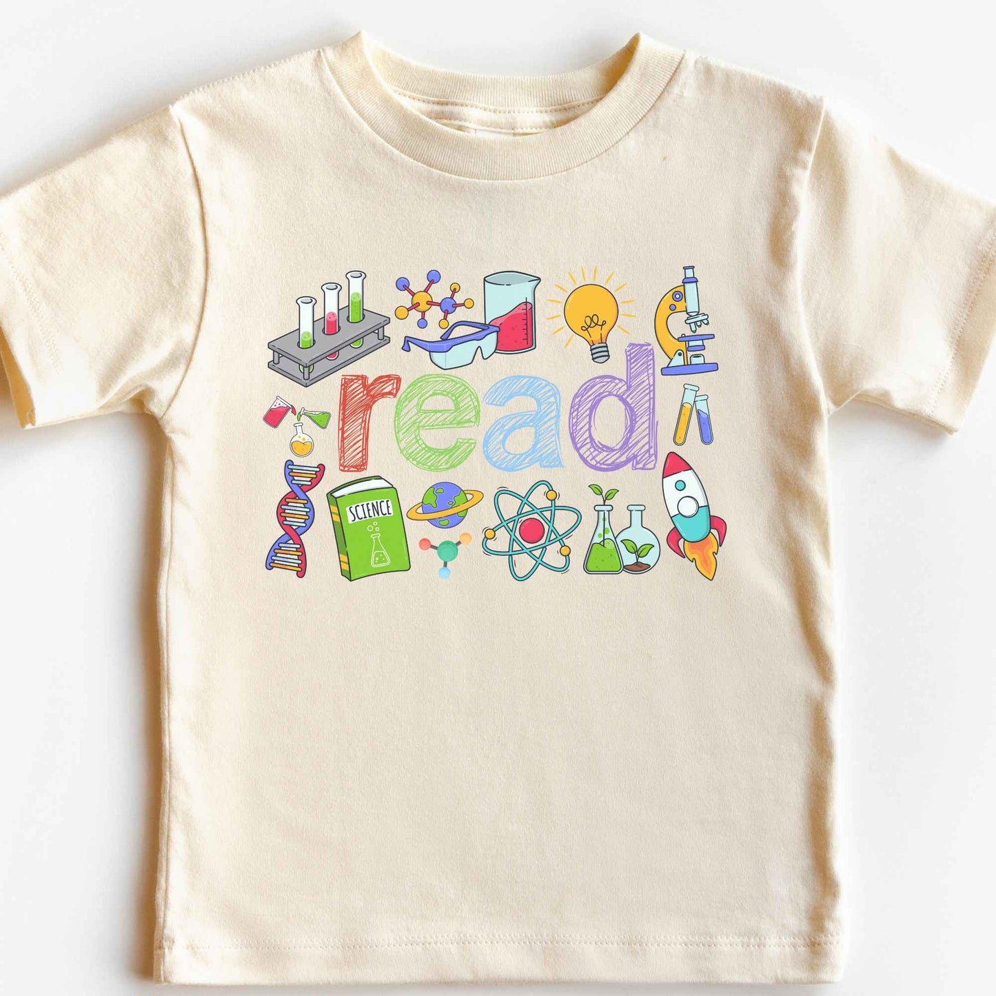 Science Reading Shirt Kids Book Lover STEM Tee