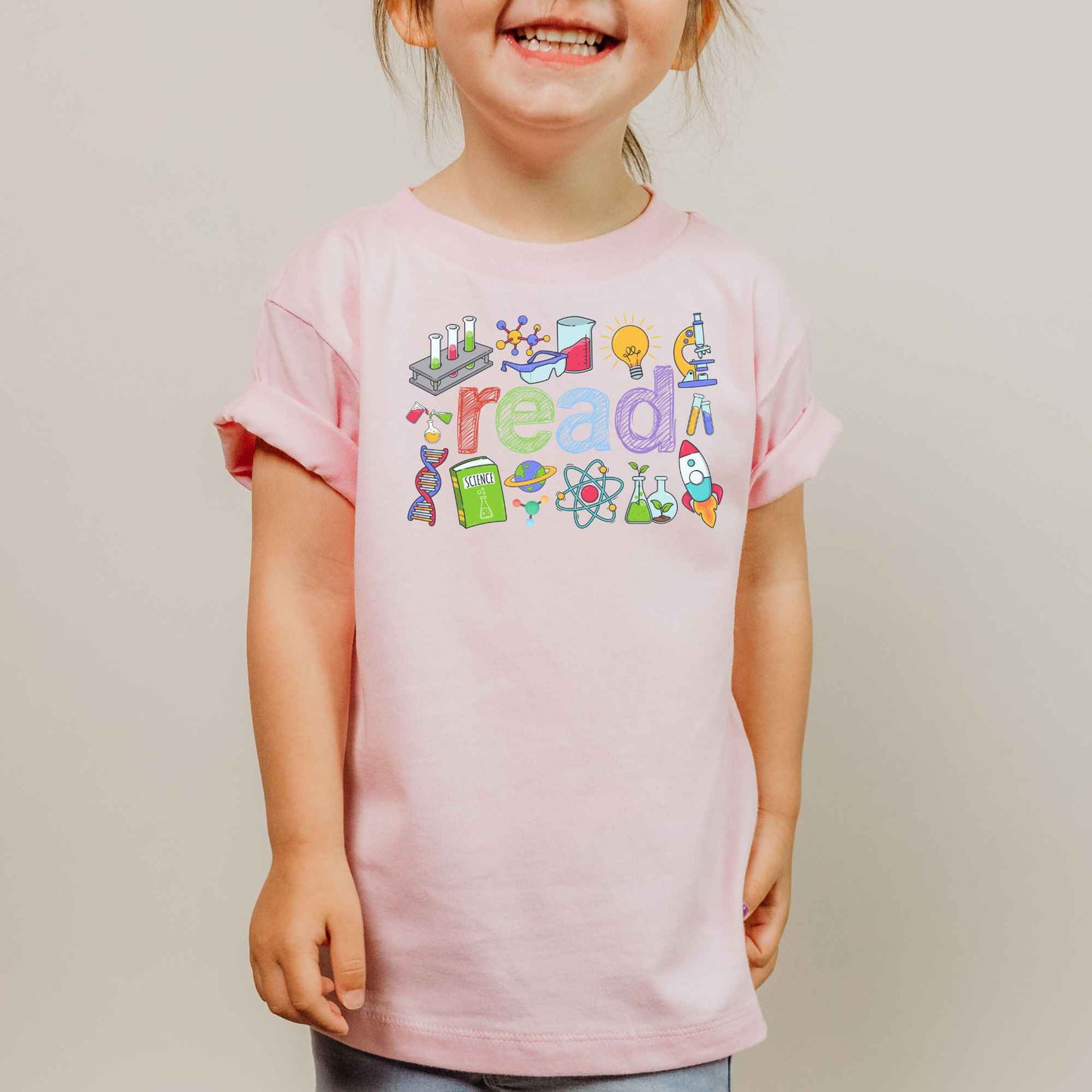 Science Reading Shirt Kids Book Lover STEM Tee