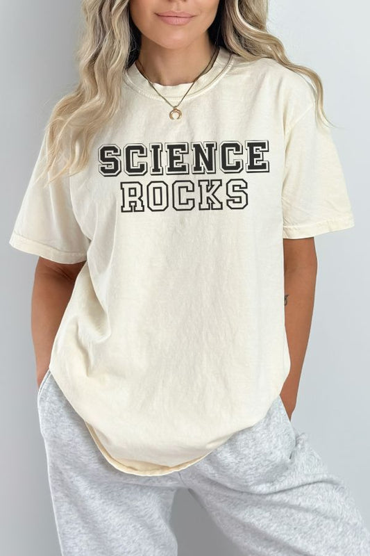 Science Rocks 🧠🔎 Garment-Dyed Graphic T-Shirts