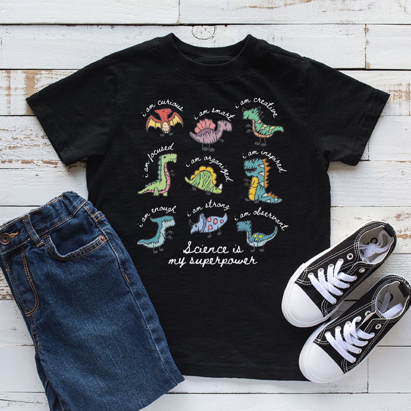 Kids Dinosaur Science T-Shirt