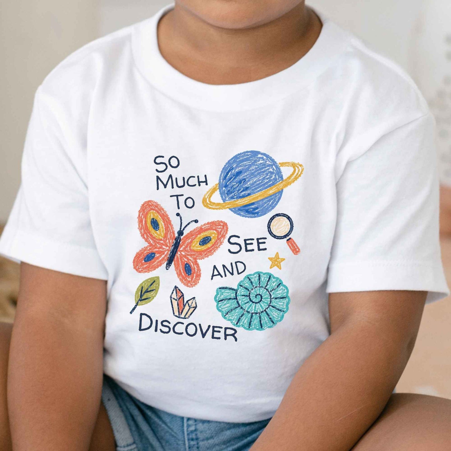 Curious Explorer Shirt Nature and Space Kids Tee