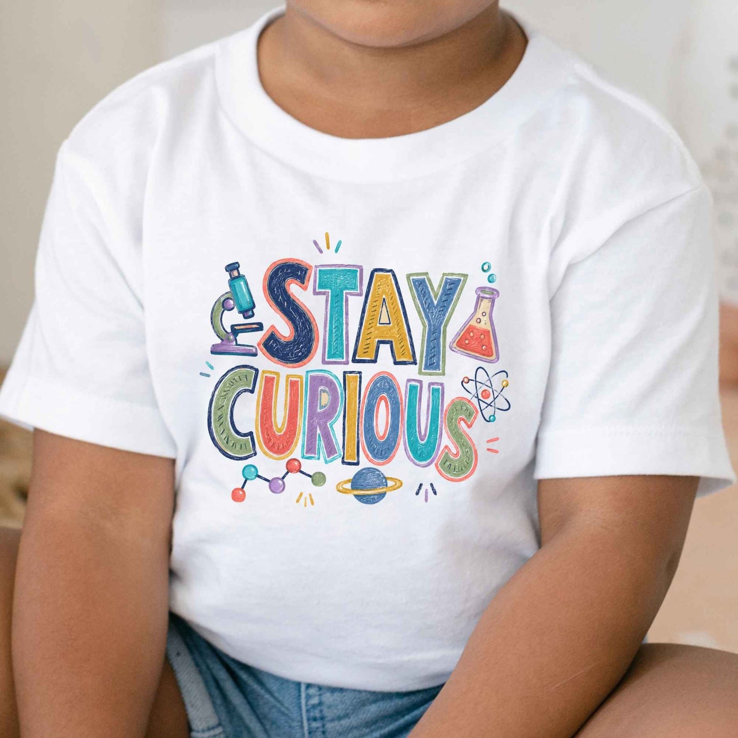 Stay Curious Science Shirt Kids STEM Tee