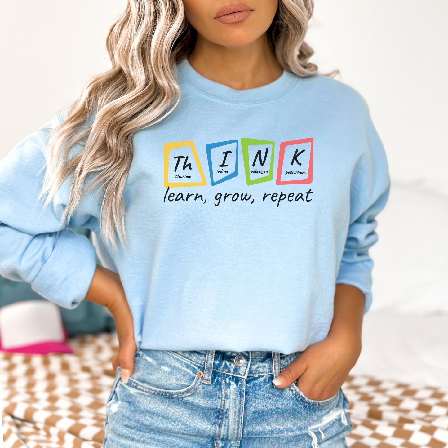 Think, Learn, Grow, Repeat 🧠⚛️ Sweatshirt