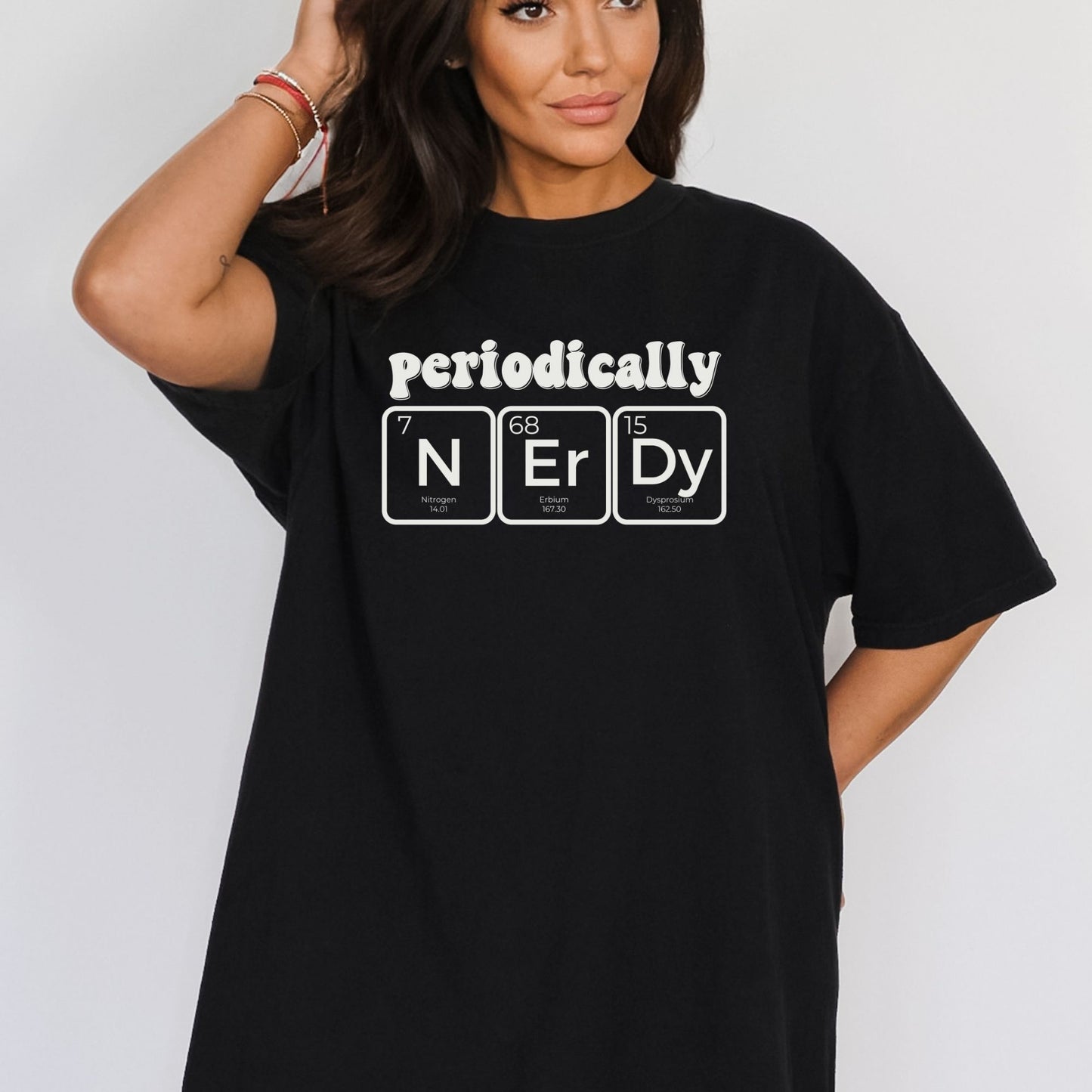 Periodically Nerdy Science 🧠🧬 Garment Dyed Graphic T-shirt