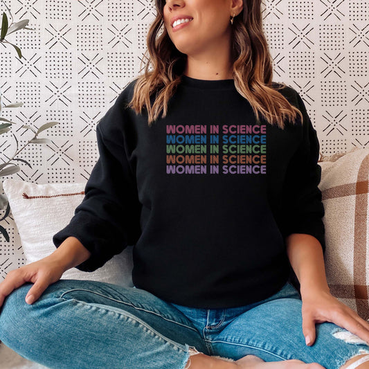 Women in Science 🔬🧪 Adult Graphic Sweatshirt