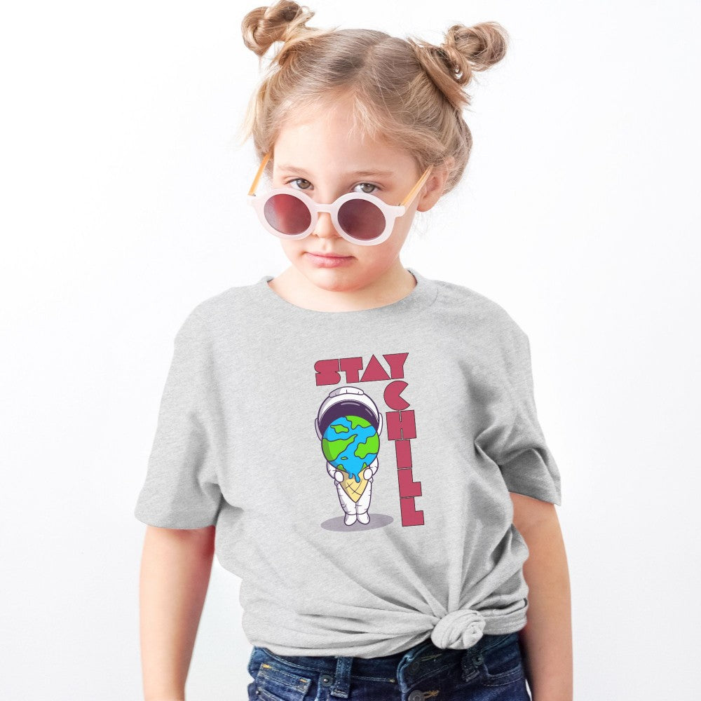 Stay Chill Ice Cream Astronaut 🍦👨🏻‍🚀 Youth & Toddler Graphic Tees