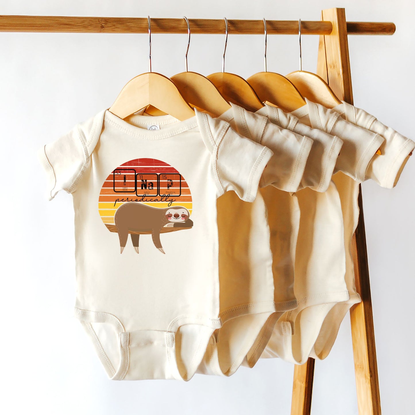 I Nap Periodically Sloth ⚛ 🦥 Infant Bodysuit