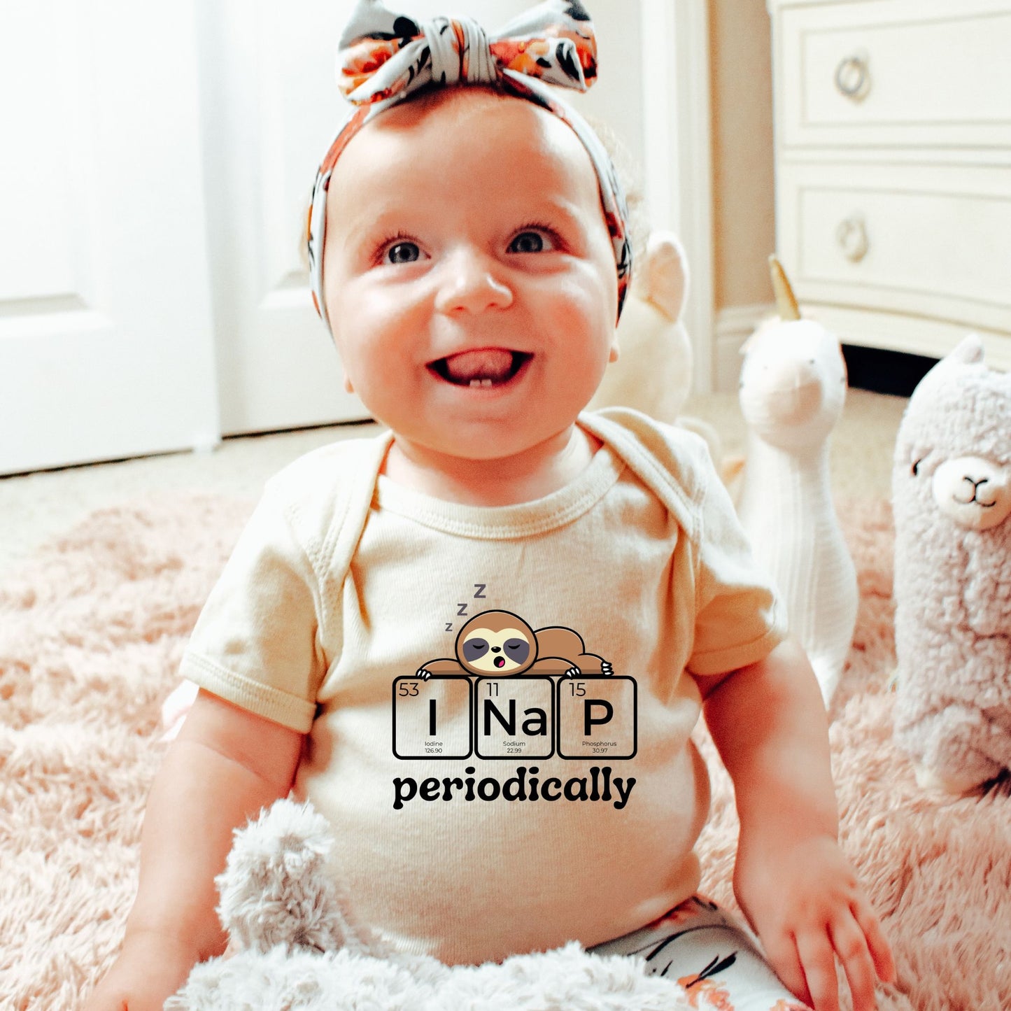 I Nap Periodically Sloth ⚛ 🦥 Infant Bodysuit