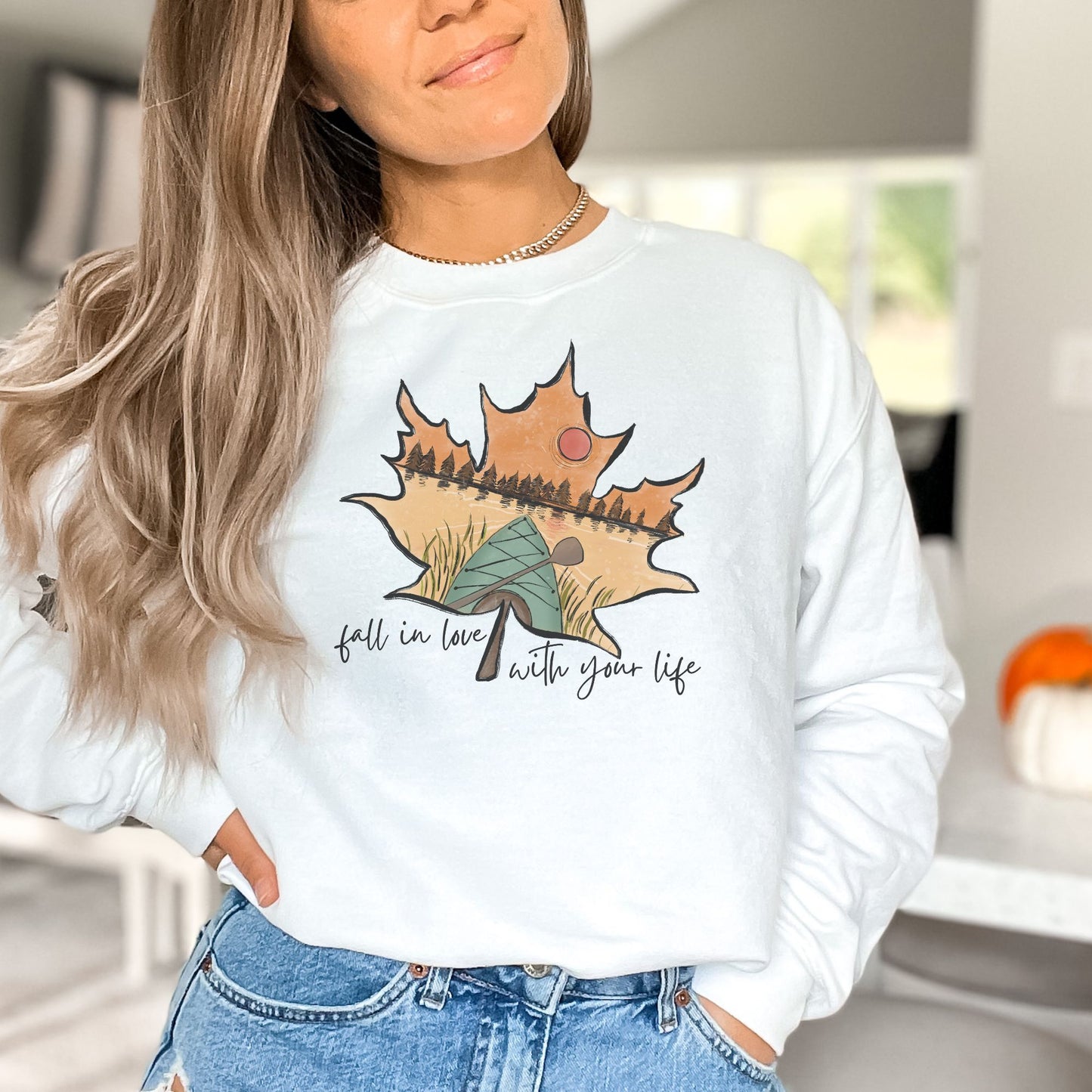 Fall In Love With Your Life 🧡🍂 Adult Sweatshirt