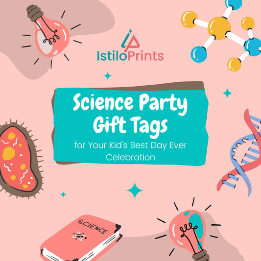 FREE Science-Themed Birthday Gift Tags 🧬⚛