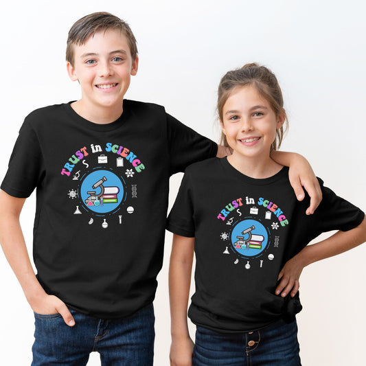 Trust In Science 👩‍🔬⚛ Adult and Youth Graphic Tees