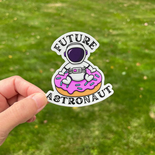 Astronaut Donut Pink 👨🏻‍🚀🚀Vinyl Sticker