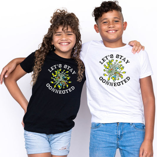 Let's Stay Connected 🌍📲 Youth Graphic Tee