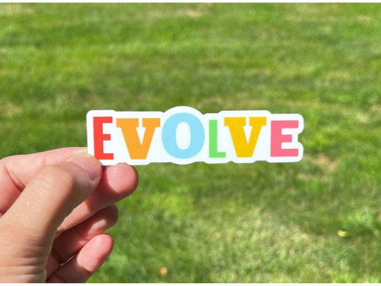 Evolve, Word of the Year 😇💕 Vinyl Sticker