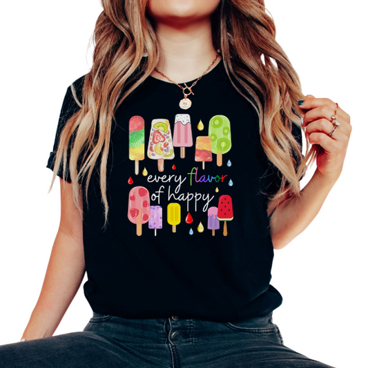 Popsicle - Every Flavor of Happy 🍦🌈 Adult Graphic Tee