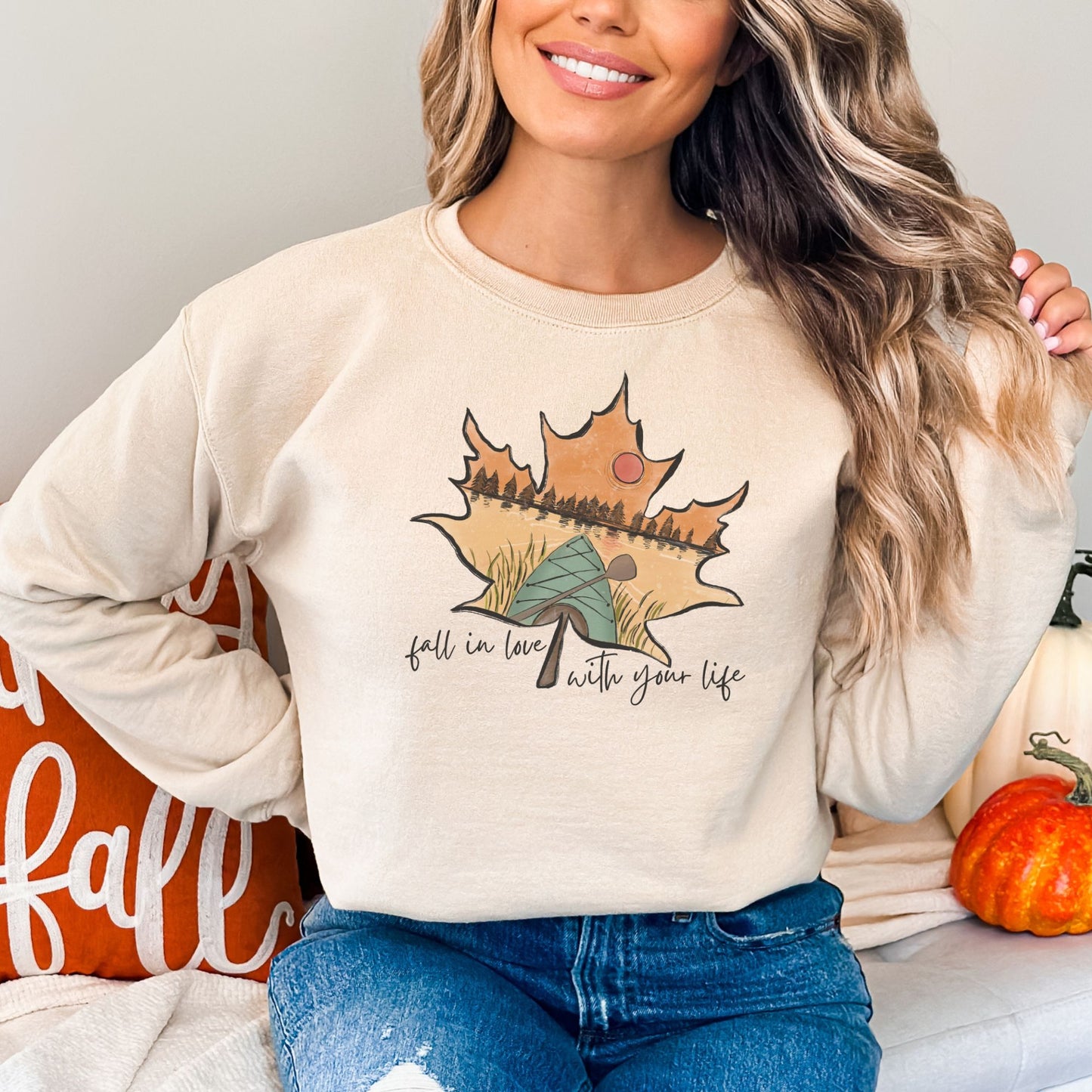 Fall In Love With Your Life 🧡🍂 Adult Sweatshirt