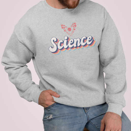 Science 🧬🦠 Heart Adult Graphic Sweatshirt